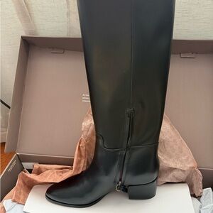 Franco Sarto Elegant Black Over the Knee Boots